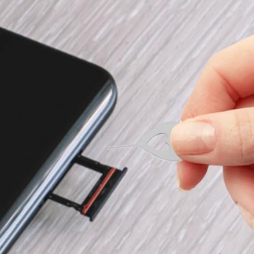 100pcs Heart Shaped Sim Card Ejector Pins Iron Portable Tool