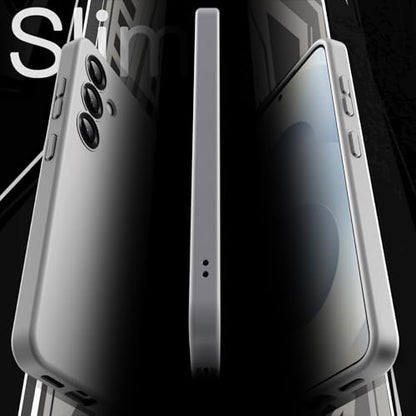 JETech Slim Case for Samsung Galaxy S25, Silver Shadow | Camera Lens Protection, Soft TPU Design, Matte Finish, Shockproof Protection - color: Silver Shadow, size: Galaxy S25