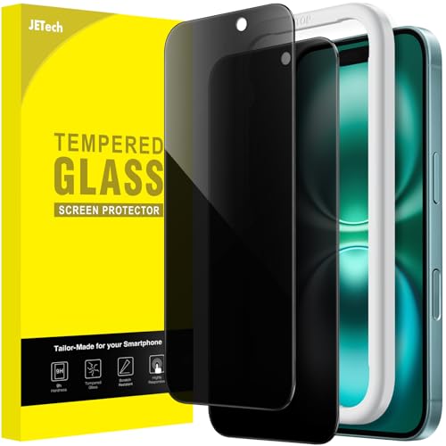 JETech Privacy Screen Protector for iPhone 16 Plus, 2-Pack - size: iPhone 16 Plus