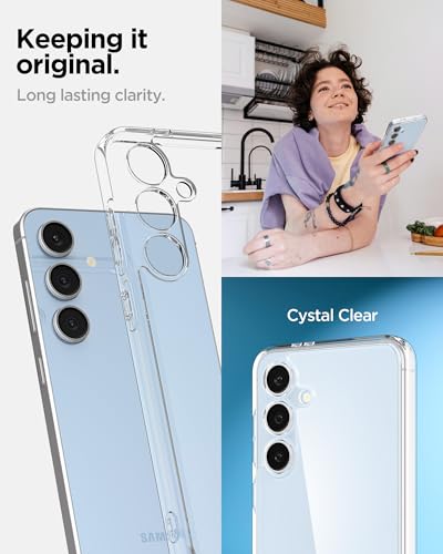 Spigen for Galaxy S24 FE Case, Ultra Hybrid [No Magnet Ring] [Anti-Yellowing] - Crystal Clear - color: Crystal Clear, size: Galaxy S24 FE