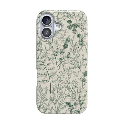 Casely iPhone 17 Case | Green Floral | Sage Garden | Compatible with MagSafe | Classic Ultra Slim Design - color: Sage Garden | Green Floral