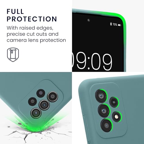 kwmobile Case Compatible with Samsung Galaxy A52 / A52 5G / A52s 5G Case - Slim TPU Silicone Phone Cover - Soft Touch Finish - Arctic Night - color: Arctic Night, size: Galaxy A52 / A52 5G / A52s 5G