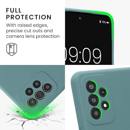 kwmobile Case Compatible with Samsung Galaxy A52 / A52 5G / A52s 5G Case - Slim TPU Silicone Phone Cover - Soft Touch Finish - Arctic Night - color: Arctic Night, size: Galaxy A52 / A52 5G / A52s 5G