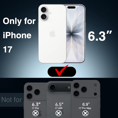 GIN FOXI Battery Case for iPhone 17, Charging Case Charger 8500mAh Ultra-Slim Lightweight Powerful Battery Pack 15W Fast Rechargeable Anti-Fall TPU Juice Box for iPhone 17 (6.3") Black