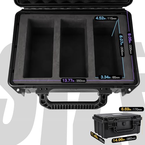 QINGUANG Graded Card Case Storage Box for PSA/CSG/CGC/BGS Collection - size: 3 Rows standard