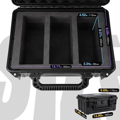QINGUANG Graded Card Case Storage Box for PSA/CSG/CGC/BGS Collection - size: 3 Rows standard