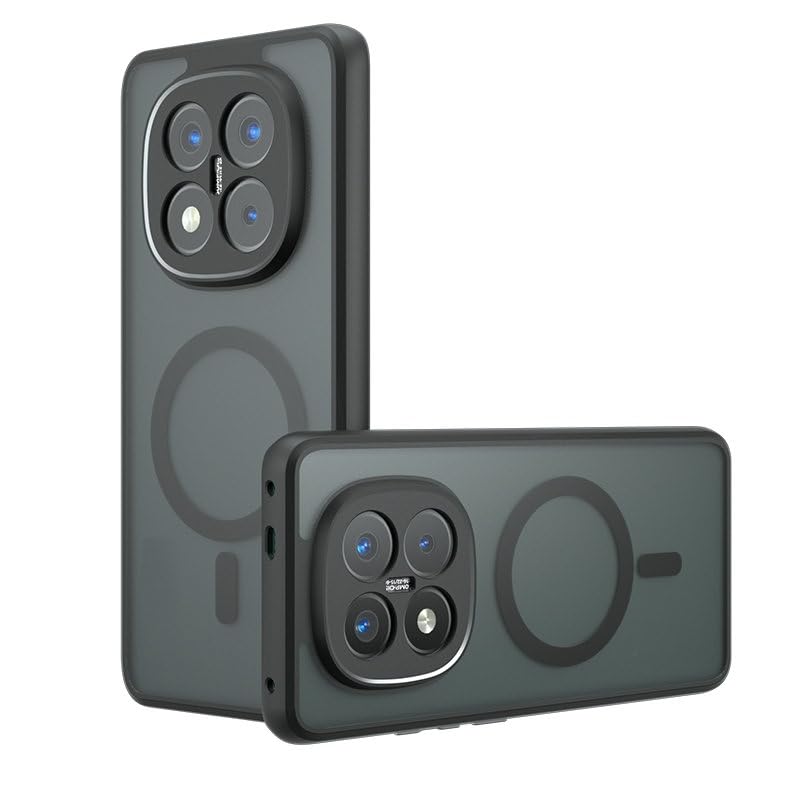 Compatible with Xiaomi Poco X7 5G Case Cover,Compatible with MagSafe,Compatible with Xiaomi Redmi Note 14 Pro 5G Built-in Magnetic Anti-Shock Cell Phone Case Black - size: Compatible with Xiaomi Redmi Note 14 Pro 5G