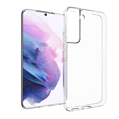 Galaxy S22 5G Clear Case, Slim Thin Flexible TPU Gel Silicone Soft Skin Lightweight Anti-Scratch Shockproof Protective Phone Cover for Samsung Galaxy S22, Crystal Clear