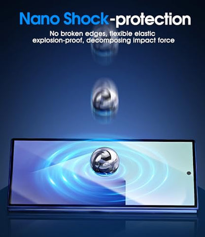 for Samsung Galaxy Z Fold 7 Screen Protector Flexible TPU Film [No Creases] [2 Inside + 2 Front + 2 Back] [Faster Self-Healing] Zero Bubbles, Easy Install, Case Friendly - 2 Sets
