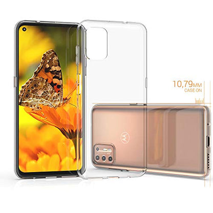 kwmobile Case Compatible with Motorola Moto G9 Plus - Clear Case Soft Slim Flexible Protective TPU Phone Cover - Transparent - size: Moto G9 Plus
