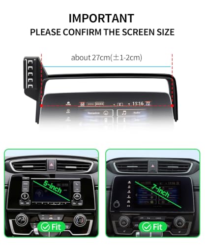 Car Phone Holder for Honda CR-V CRV 2017-2022 Accessories 5/7" Screen Mount - size: for 17-22 CR-V (5 & 7 inch screen only)