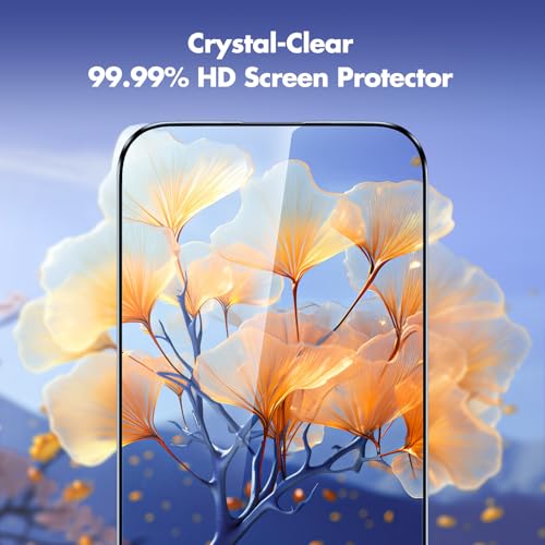 UNBREAKcable for iPhone 16 Screen Protector, 6-Pack Full Coverage Tempered Glass [Military Grade Shatterproof] [9H Hardness] [Easy Installation Frame] [Bubble Free] for iPhone 16 6.1" - size: iPhone 16/15 (Pack of 2)