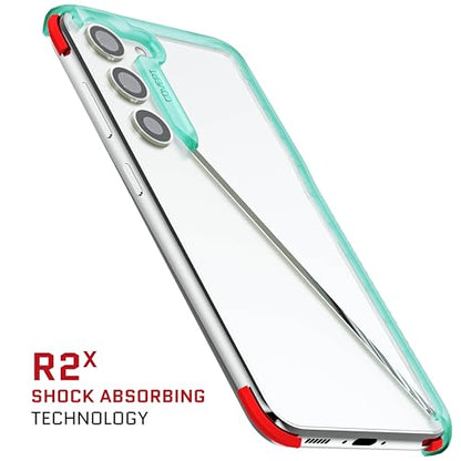 Ghostek Covert Galaxy S23 Phone Case Clear with Military Grade Shockproof Protection, Non-Slip Grip, Protective Silicone Cover Designed for 2023 Samsung Galaxy S23 (6.1") (Teal) - color: Teal [Limited], size: Galaxy S23