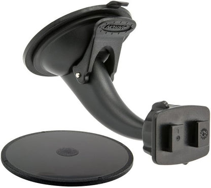 ARKON Mounts Windshield Dashboard Sticky Suction Mount for Cars and Trucks | Designed for Phone and Tablet Holders | Dual-T Holder Compatible | Strong Windshield Suction Mount | GN068WD-SBH