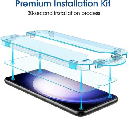 amFilm OneTouch for Samsung Galaxy S23 Screen Protector Tempered Glass - size: S23-6.1"