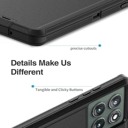 for Motorola Moto Edge 5G 2025 Case, Heavy Duty Protective Case with [3 in 1] Rugged Rubber Shockproof Protection Cover for Moto Edge 2025(Black) - color: Black