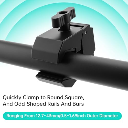 Gooseneck Bed Phone Holder, Flexible Long Arm for Microphone Boom Arm Tube Pipes, Overhead Mount Clip On for Bedside, Tableside, Headboard, Adjustable Phone Stand Lazy Bracket