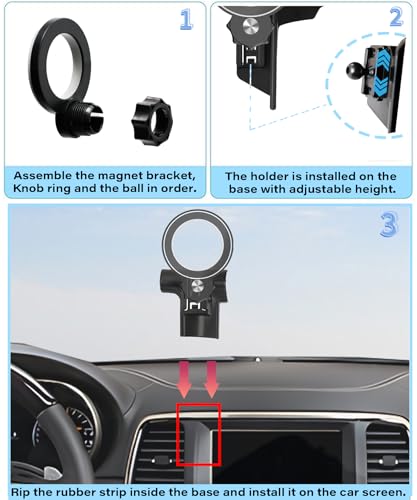 Magnetism Car Phone Holder for Jeep Grand Cherokee 2014-2018 Accessories - size: for 2014-2018 Jeep Grand Cherokee