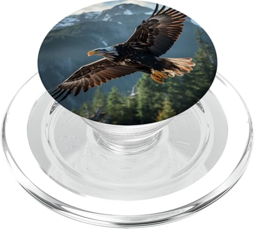 Bald Eagle Lover PopSockets PopGrip for MagSafe - style: Magnetic PopGrip