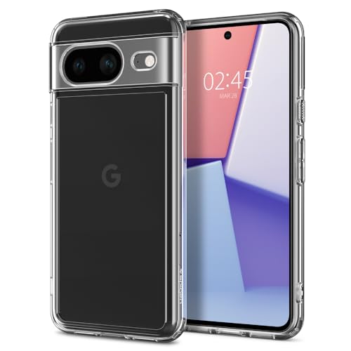 Spigen Ultra Hybrid for Pixel 8 Case, Crystal Clear - color: Clear, size: Pixel 8
