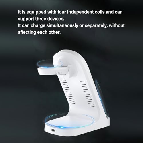 Multifunction Phone Earphone Watch Charging Stand 15W Charging Docking Station Foldable Triple Chargers