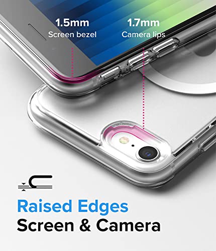 Ringke for iPhone SE 3rd Generation Case [Fusion Magnetic Matte Clear] | Compatible with MagSafe, Oil & Dirt Resistant, Anti-Fingerprint Technology Prevents Oily Smudges, Feels Velvety Soft - size: iPhone SE
