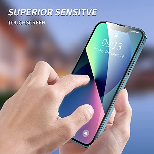 ImpactStrong Shatterproof Tempered Glass Screen Protector for iPhone 13 Pro Max [Easy Installation Frame] [Bubble Free] [9H Hardness] [Full Coverage] Case Friendly, 6.7 Inch - (3-Pack) - size: iPhone 13 Pro Max