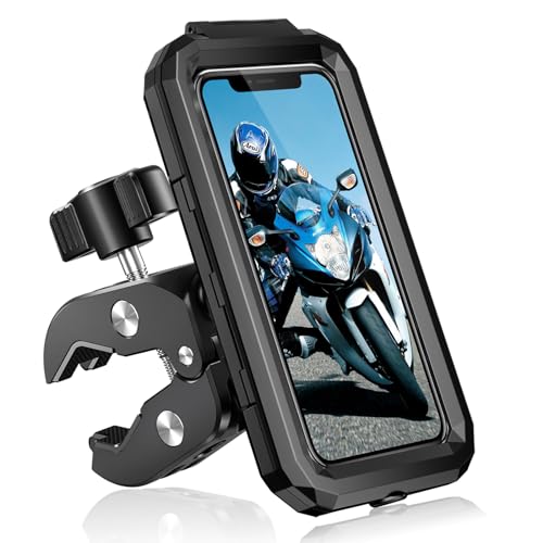 BKNOOU Bike Motorcycle Phone Mount Holder - Waterproof & Touchscreen