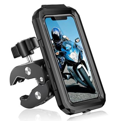 BKNOOU Bike Motorcycle Phone Mount Holder - Waterproof & Touchscreen