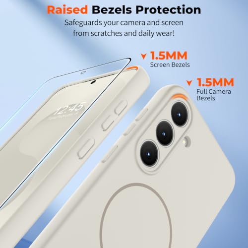 zapica Magnetic for Samsung Galaxy S26 FE Case/S25 FE Case, Creamy White - color: Creamy White, size: Samsung Galaxy S26 FE/S25 FE 6.7''