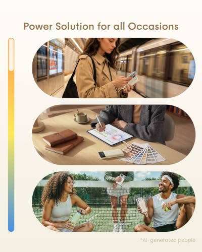 charmast Portable Charger Fast Charging,Built-in 4 Cables,6 Outs & 4 Inputs - color: Qianka