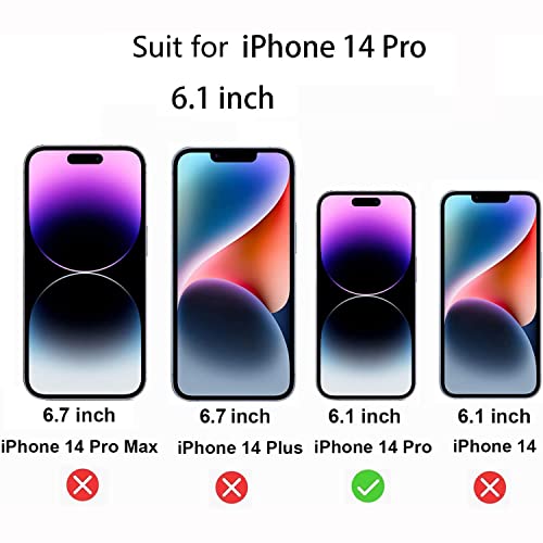2 PCS Anti-Blue Privacy Tempered Glass Suit for iPhone 14 Pro Mirror Anti-Spy Screen Protector Anti-Peeping Film Electroplated 9H Hardness Anti-scratch 6.1 inch(Blue) - size: For iPhone 14 Pro