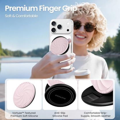 ORNARTO Vortuxe for MagSafe Phone Grip with Kickstand, Chalk Pink - color: Chalk Pink