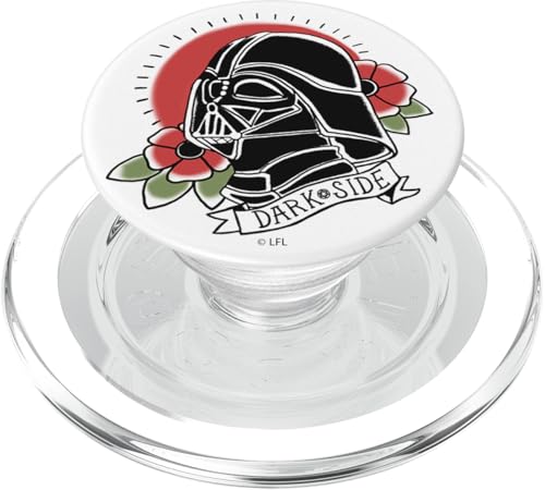 Star Wars Darth Vader Floral Classic Tattoo Design PopSockets PopGrip for MagSafe - style: Magnetic PopGrip