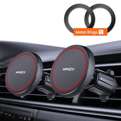 APPS2Car for MagSafe Car Mount for Air Vent [2 Pack] Magnetic Phone Holder - color: Magsafe 2-Pack
