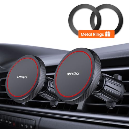APPS2Car for MagSafe Car Mount for Air Vent [2 Pack] Magnetic Phone Holder - color: Magsafe 2-Pack