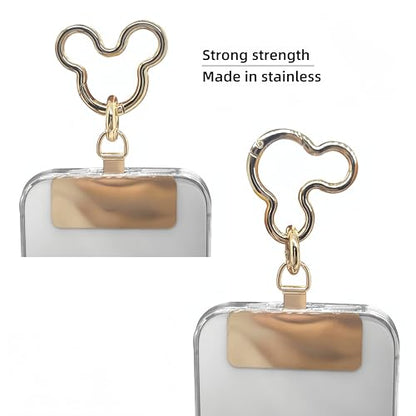 Mouse Ears Crossbody Phone Lanyard - Adjustable Shoulder Neck Strap [Works with All Phones] Hands-Free Cell Phone Strap - Neck Chain Holder for iPhone 16/15/14/13 Pro/S24 Ultra
