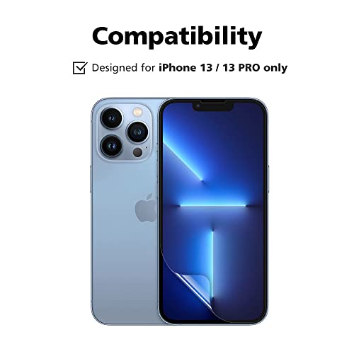 3-Pack Anti Glare Matte Screen Protector for iPhone 13/13 Pro, Break-Resistant PET EPU Film, Anti Fingerprint, Silky Touch, Dust Free & Easy Installation with Alignment Jig - size: iPhone 13/13 Pro