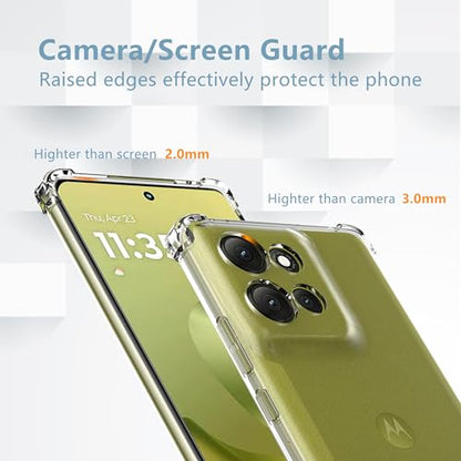 Anoowkoa Designed for Motorola Moto G86 5G Case：TPU-[Anti Yellowing] Clear Cover Phone Case.Military-Grade Shockproof.Ultra-Thin Drop-Proof and Ultra-Soft - color: Moto G86 5G