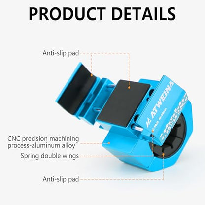 Bike Handlebar Mounts for 4.5-7.7 Phones (Blue) - color: Blue