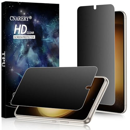 2 Pack 4 Way 360 ° Matte Privacy Screen Protector for Samsung Galaxy S23 Plus 6.6 Inch [Not Glass], Anti-Scratch, Anti-Glare, Support Fingerprint Unlock - size: Samsung Galaxy S23 Plus