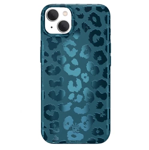 VELVET CAVIAR for iPhone 15 Case - Compatible with MagSafe - 10ft Drop Tested - Metallic Navy Blue Leopard - color: Metallic Navy Leopard, size: 15