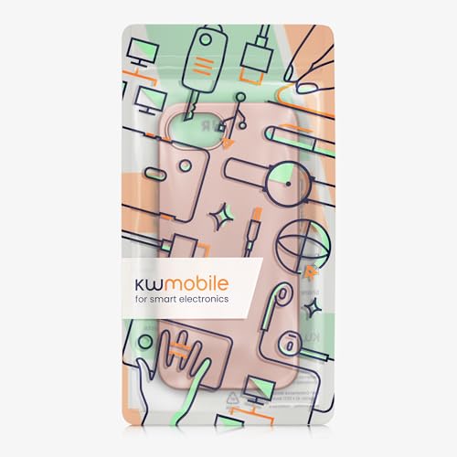 kwmobile Case Compatible with Apple iPhone 17e / iPhone 16e Case - Soft Slim Protective TPU Silicone Cover - Metallic Rose Gold - color: metallic rose gold