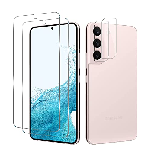 BIGFACE Galaxy S22 Plus Tempered Glass Screen Protector, 2 Pack, Anti-Scratch, Ultrasonic Fingerprint Unlock, Case Friendly, 9H Hardness - size: Galaxy S22 Plus(6.6")