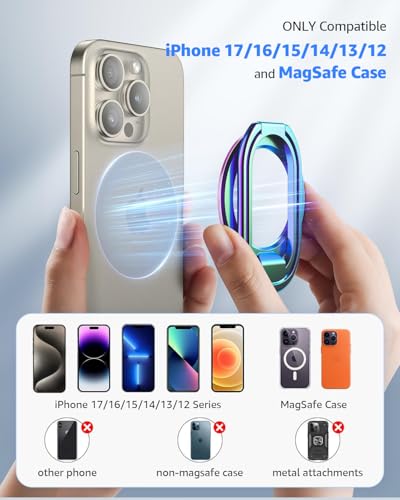 SUPERONE Mag Safe Phone Stand, Adjustable Magnetic Phone Grip & Kickstand - color: Colorful