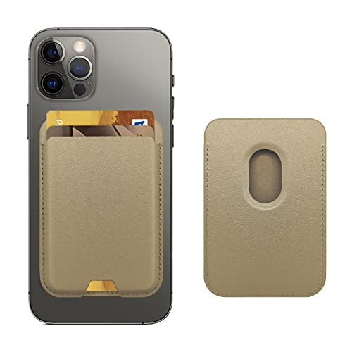 iLodn Magnetic Wallet Compatible with MagSafe for iPhone 17 16 15 14 13 12 Pro Max Air Plus Model, Mag 3 Safe Card Holder Stick on Accessories for Cell Phone & Case, Aureate - color: Aureate