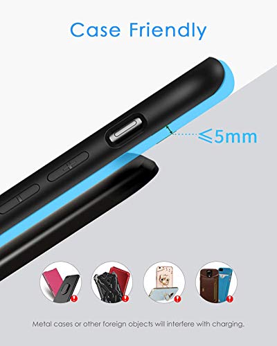 NANAMI Fast Charger, 15W Max Wireless Charging Stand with PD20W Adapter - color: Black