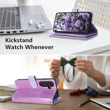 Varikke for Galaxy S26+/Plus Wallet Case Magnetic Detachable, Light Purple - color: Light Purple, size: Galaxy S26+/S26 Plus 6.7"