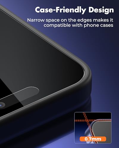 UNBREAKcable 4PCS Screen Protector for iPhone 16-2 Privacy Tempered Glass+2 Clear Glass Double Shatterproof [Easy Installation Frame] [9H Hardness] [Case Friendly] Anti-Scratch for iPhone 6.1 inch - size: iPhone 16