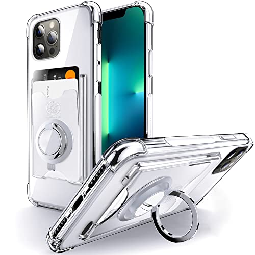 Shields Up for iPhone 13 Pro Max Case with Card Holder Stand, 6.7", Clear - color: Clear, size: iPhone 13 Pro Max
